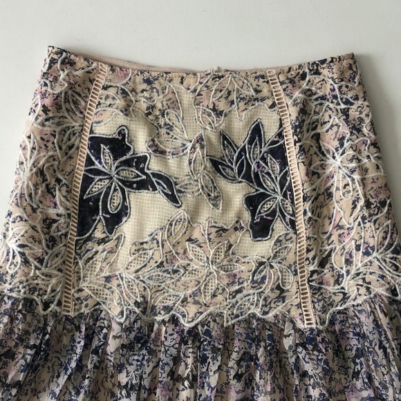 Kobi Halperin Tegan Floral Fit & Flare Skirt Size - Picture 4 of 10